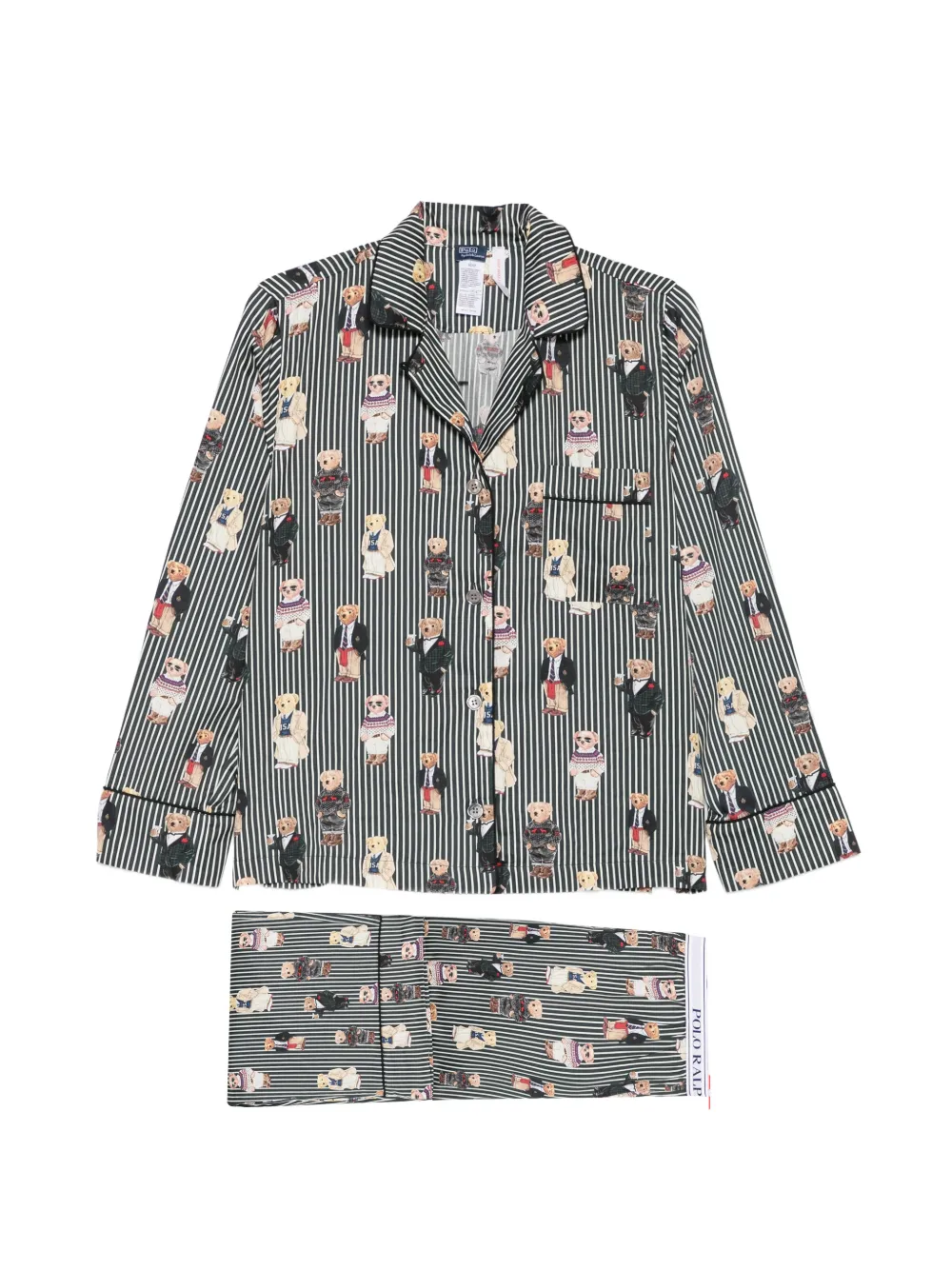 Polo Ralph Lauren Polo Bear striped pajamas - Grau