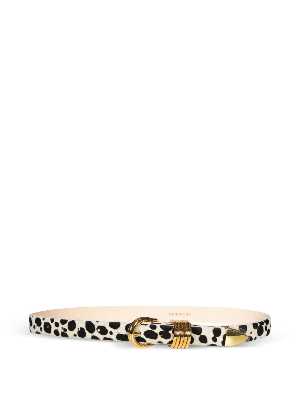 Déhanche Holly dalmatian-print belt - Bianco
