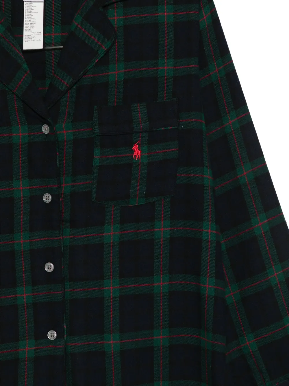 Polo Ralph Lauren Geruite flanellen pyjama Blauw