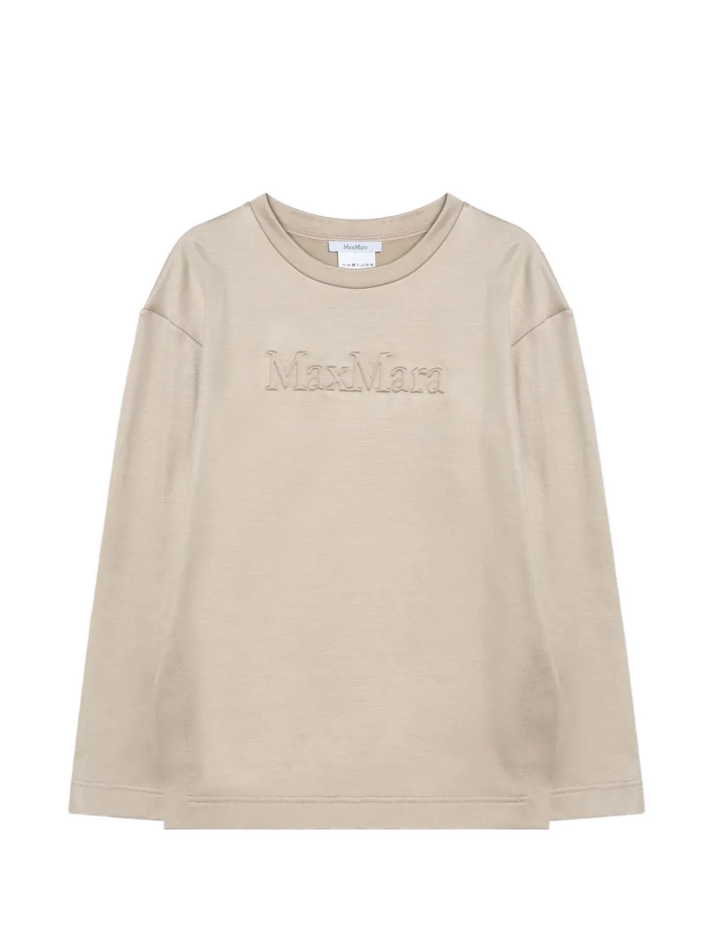 Max Mara logo-embroidered drop-shoulder sweater