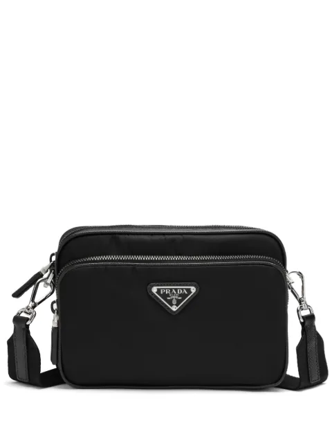 Prada Re-Nylon logo-plaque shoulder bag