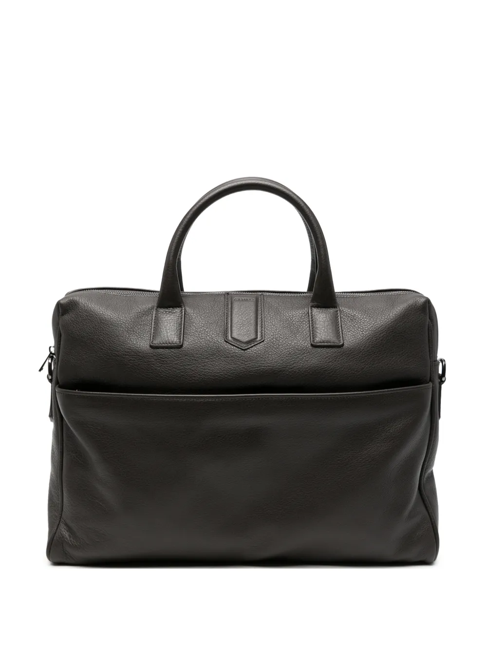 Canali leather briefcase - Braun