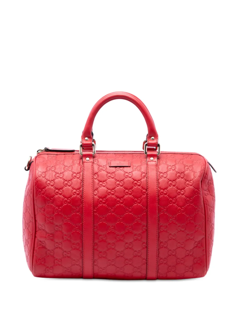 Gucci Pre-Owned sac boston Guccissima Joy médium (2016-2026) - Rouge Gucci Pre-Owned sac boston Guccissima Joy médium (2016-2026) - Rouge