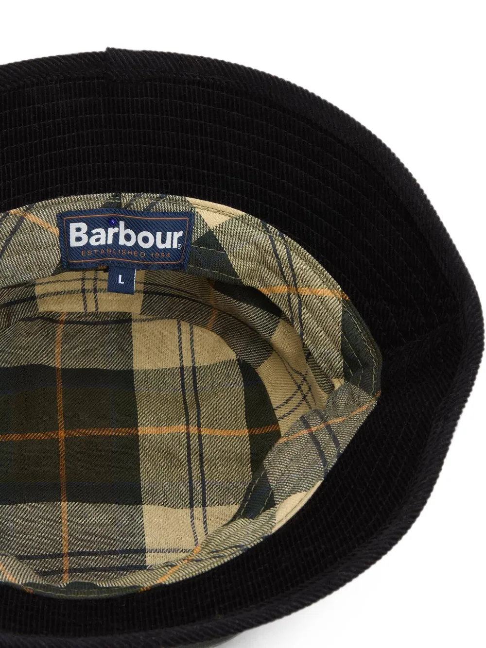 Barbour canvas bucket hat Groen
