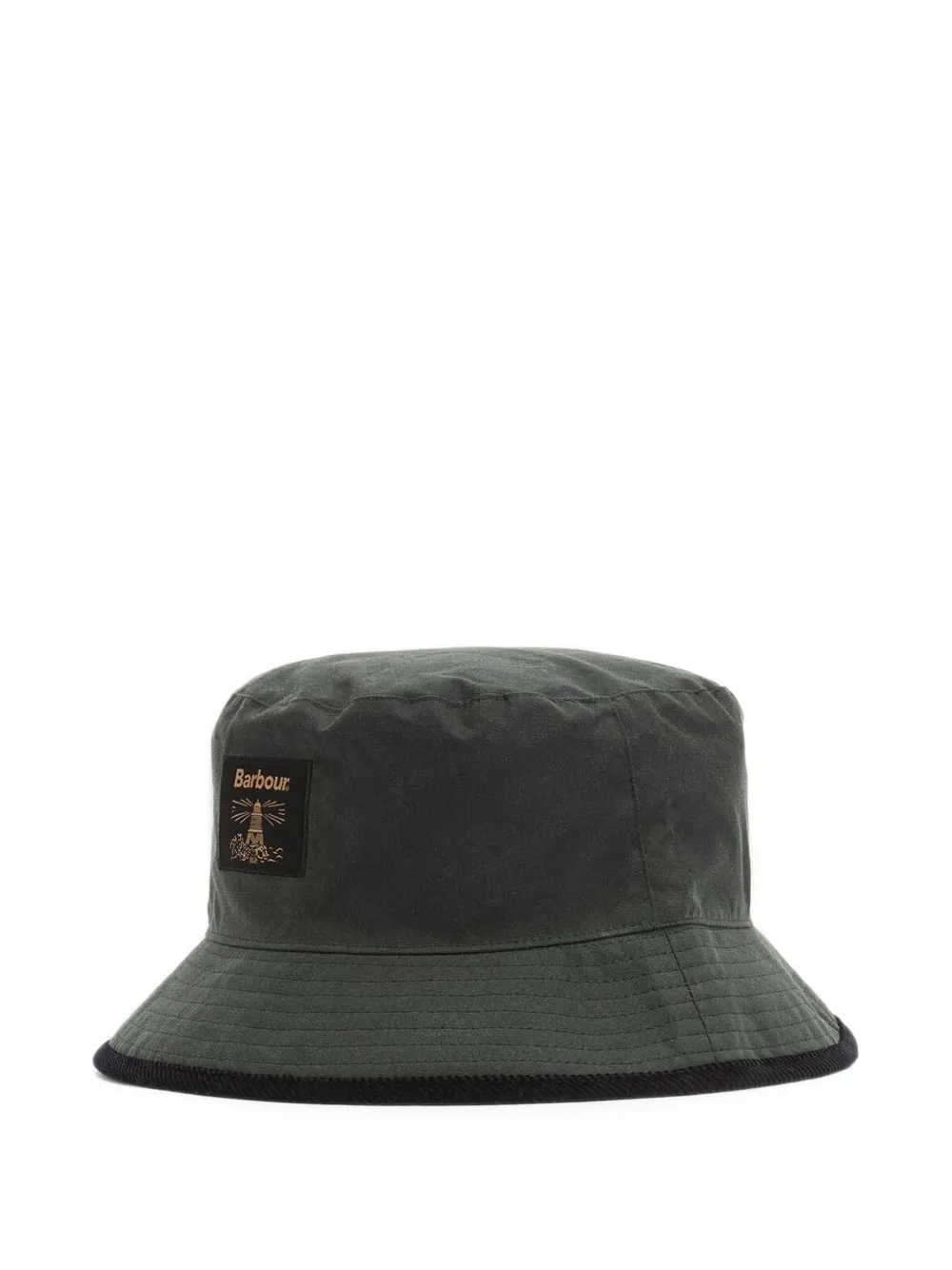 Barbour canvas bucket hat Groen
