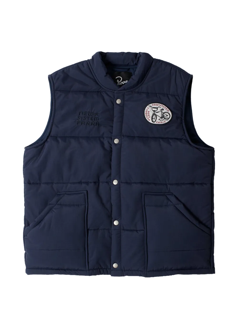 By Parra New System Puffer Vest In Blue