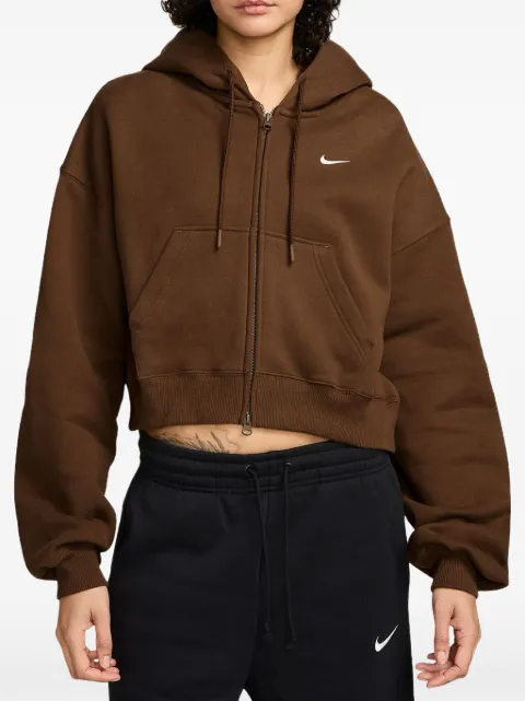 Nike Studio Fleece cropped hoodie