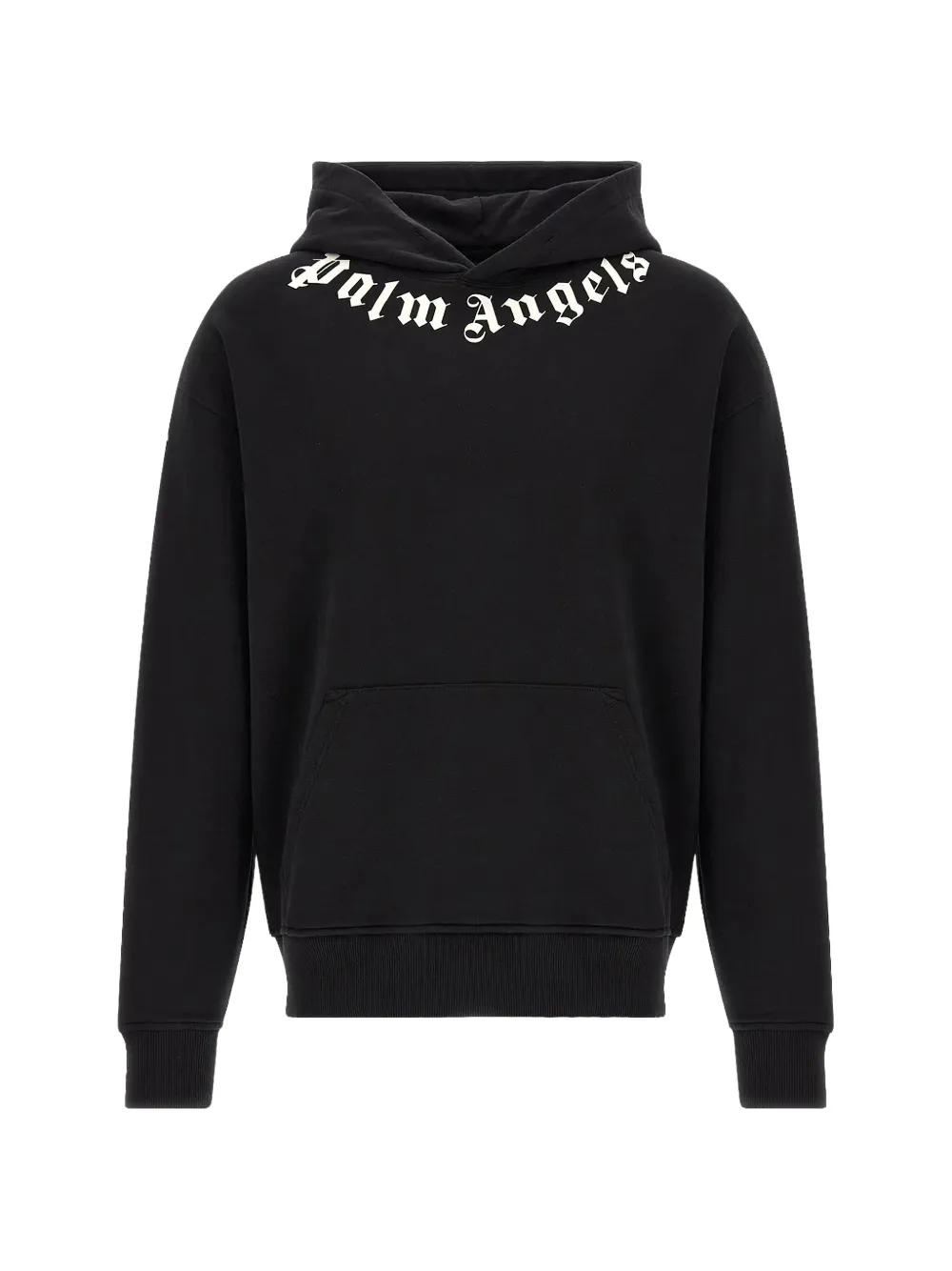 Palm Angels logo-print hoodie - Black