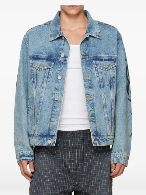 VETEMENTS graffiti tribal denim jacket