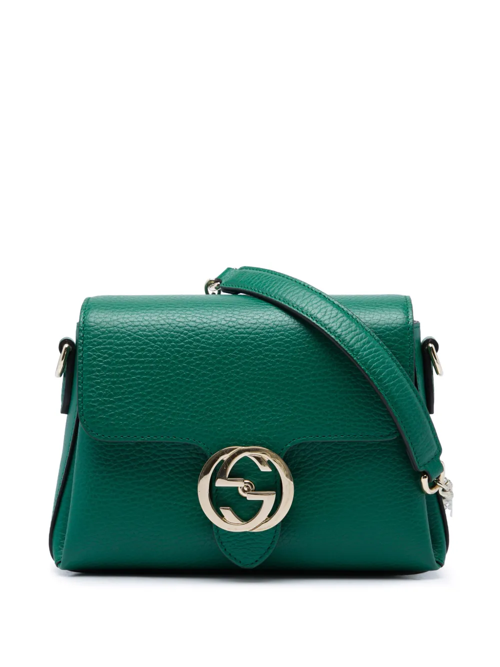 Gucci Pre-Owned 2016-2026 kleine Dollar GG Umhängetasche aus Kalbsleder - Grün
