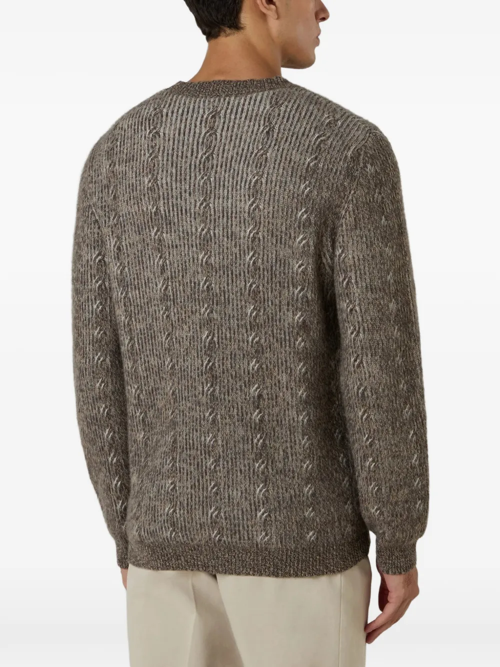 Boglioli cable-knit cashmere sweater Bruin