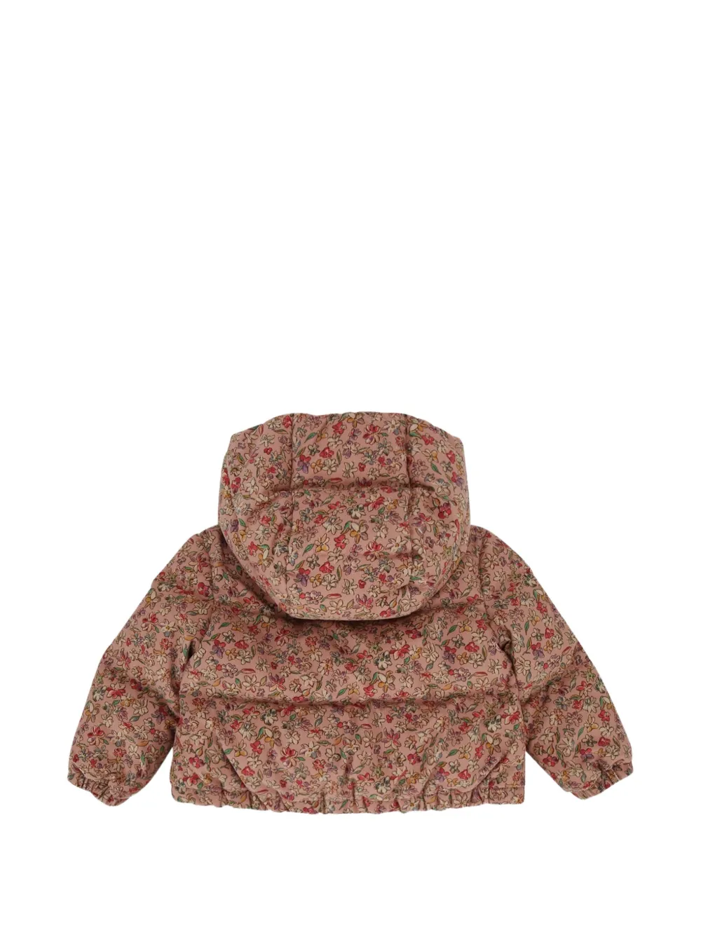 Moncler Enfant Francesca ribfluwelen jack met bloemenprint Roze