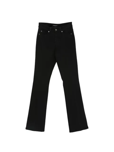 Cambio Paris logo-patch flared jeans
