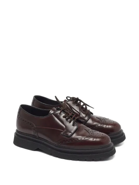 Prada Pre-Owned wingtip brogue lace-up shoes