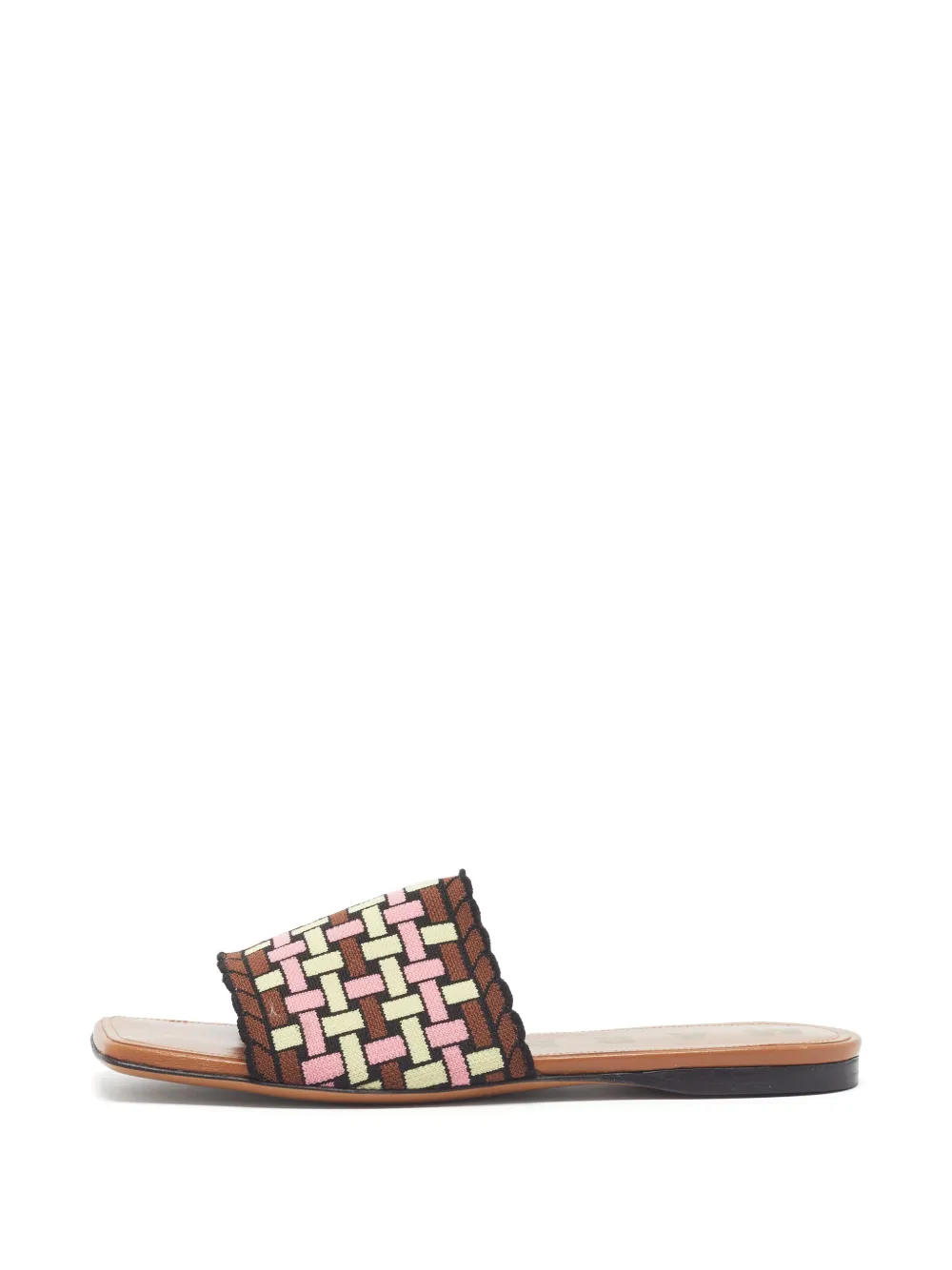 Marni Pre-Owned woven knit slides - Mehrfarbig