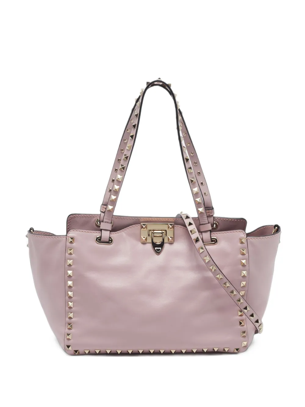Valentino Garavani Pre-Owned small Rockstud Trapeze tote bag - Rosa