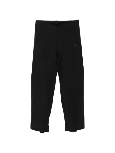 Ma+ buttoned-cuff trousers