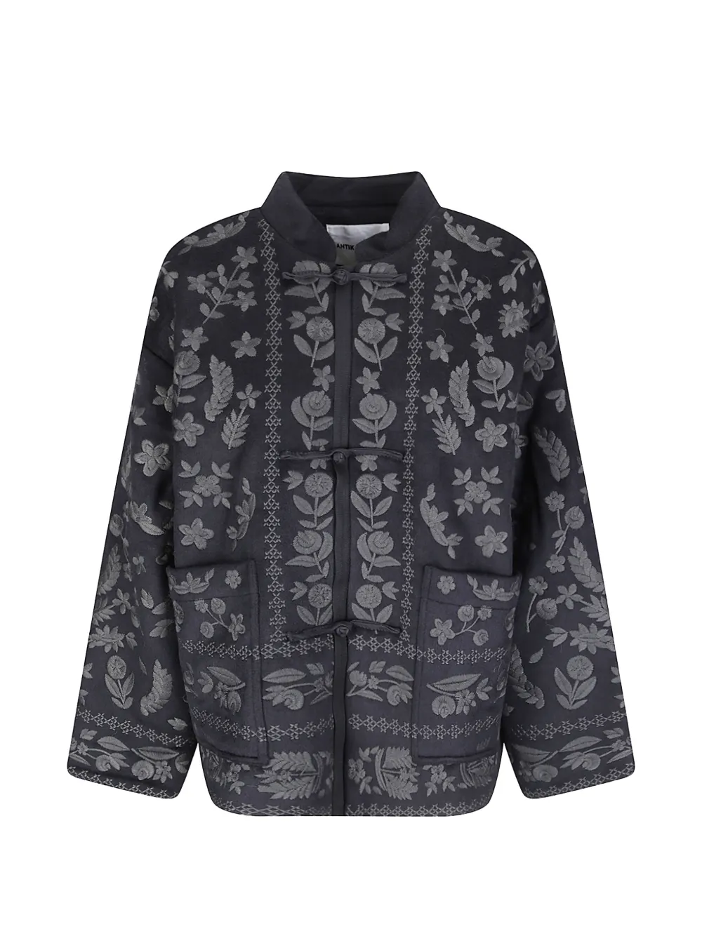 Antik Batik veste Bertille à fleurs brodées - Noir Antik Batik veste Bertille à fleurs brodées - Noir