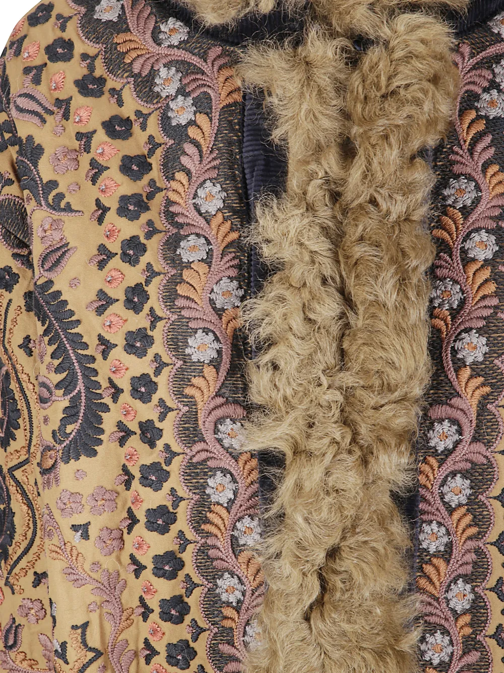 Antik Batik Ivan jack met geborduurde afwerking Bruin
