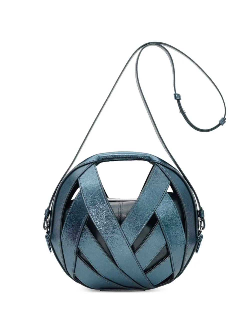 Perrin Paris Le Petit Panier basket-weave crossbody bag