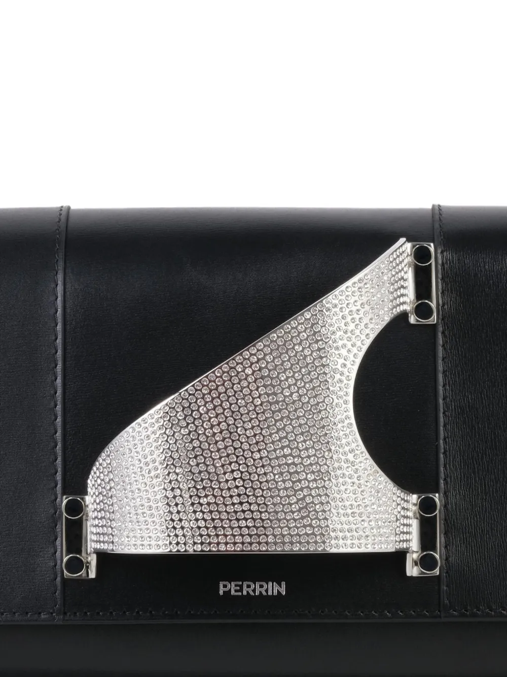 Perrin Paris L'Eiffel Strass glove clutch bag Zwart