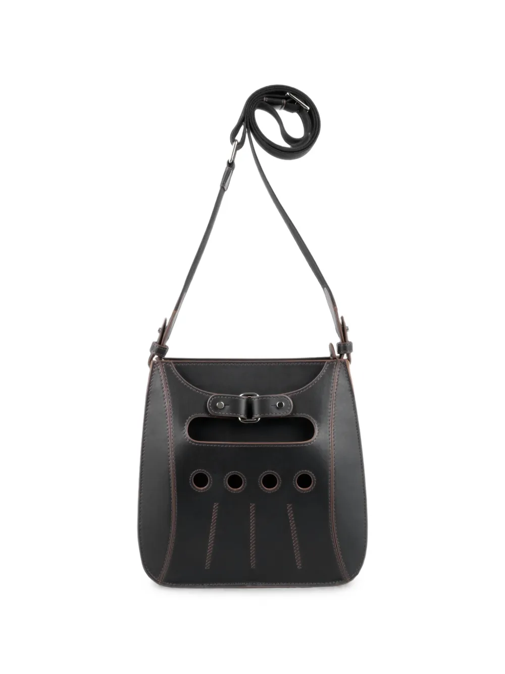 Perrin Paris sac à bandoulière en cuir Cabbie Xbody - Noir Perrin Paris sac à bandoulière en cuir Cabbie Xbody - Noir