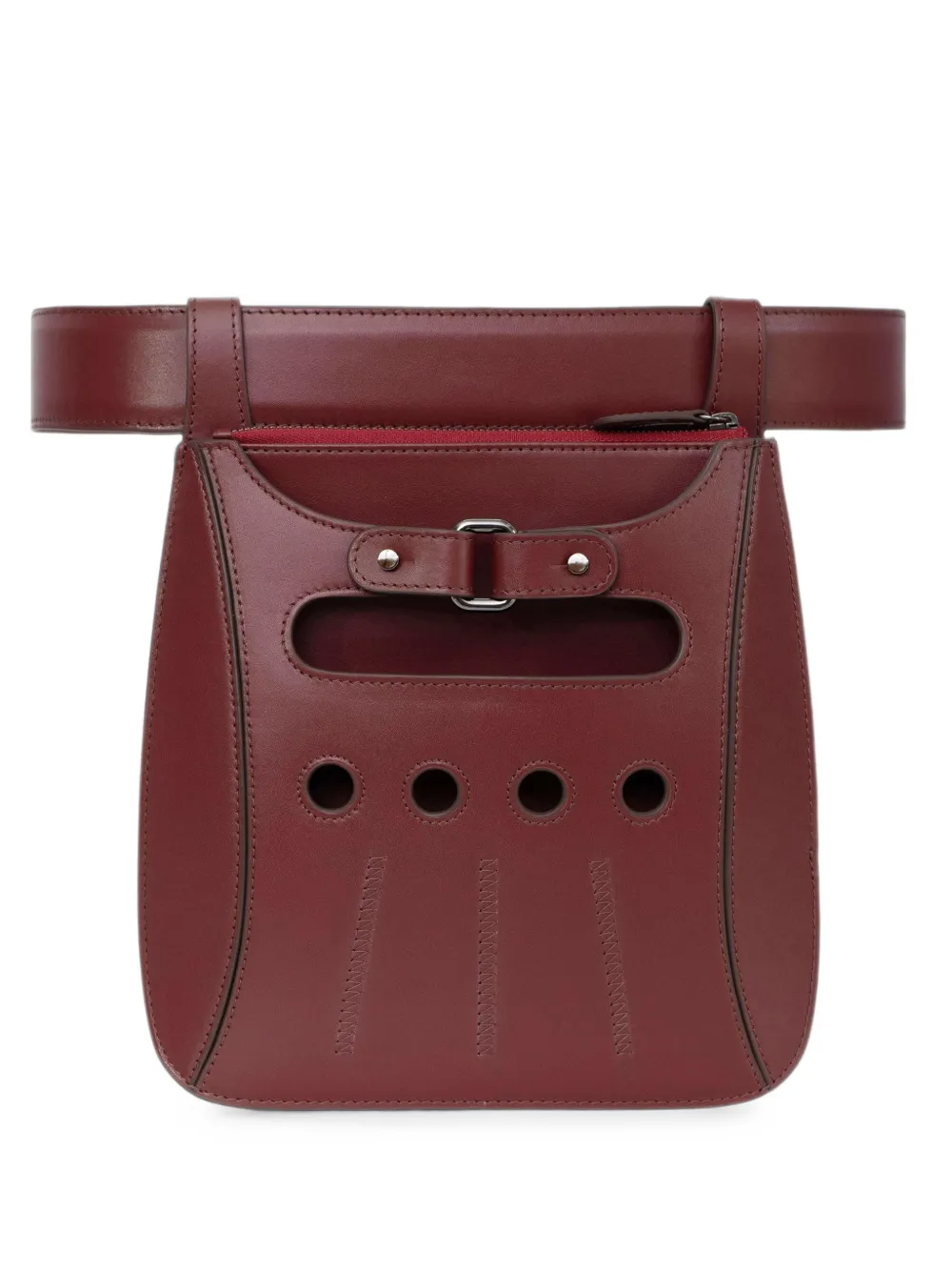 Perrin Paris sac banane Cabbie à poignée gant - Rouge Perrin Paris sac banane Cabbie à poignée gant - Rouge