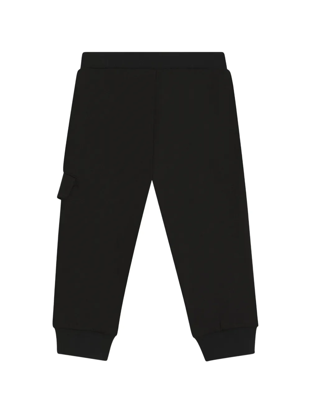 BOSS Kidswear Cargo broek van stretch piqué stof Zwart