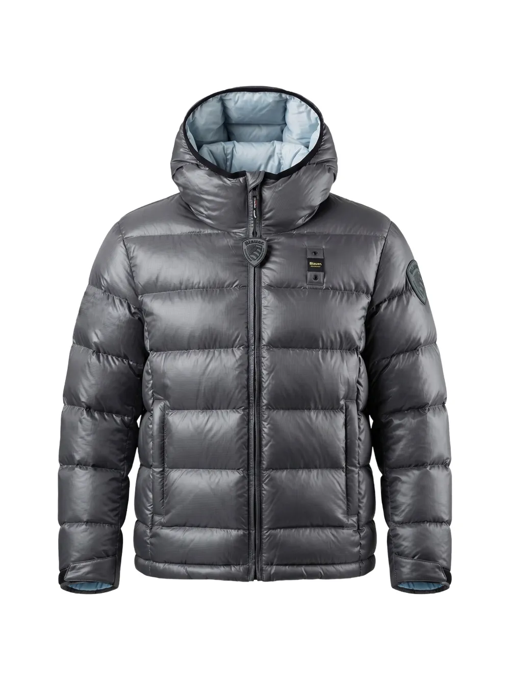 Blauer Ansel quilted hooded jacket - Gris