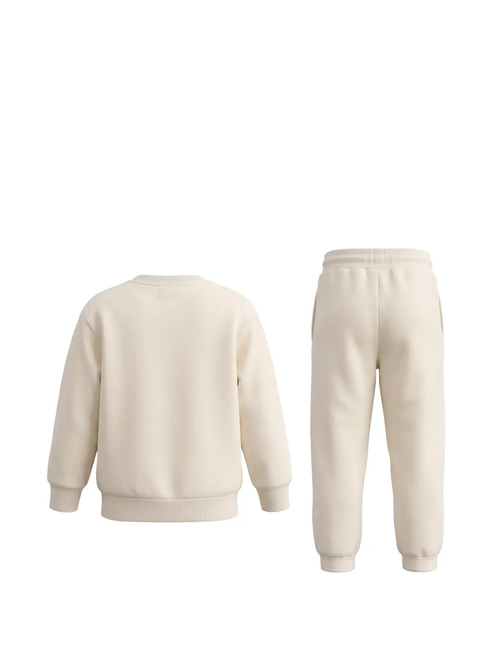 Barrow kids logo-print tracksuit Beige
