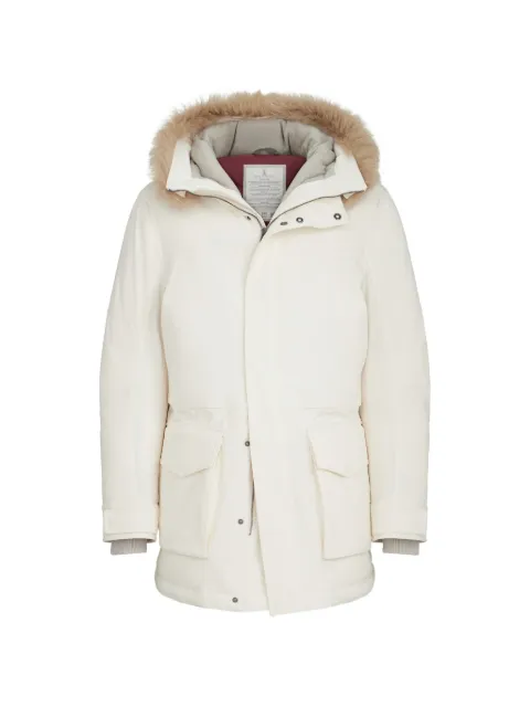 Brunello Cucinelli stretch bonded nylon parka with Thermore® padding and shearling insert