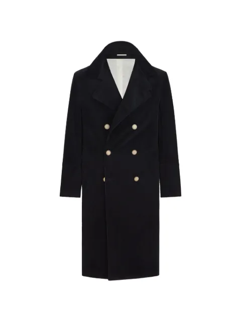 Brunello Cucinelli comfort cotton and cashmere corduroy one-and-a-half breasted coat