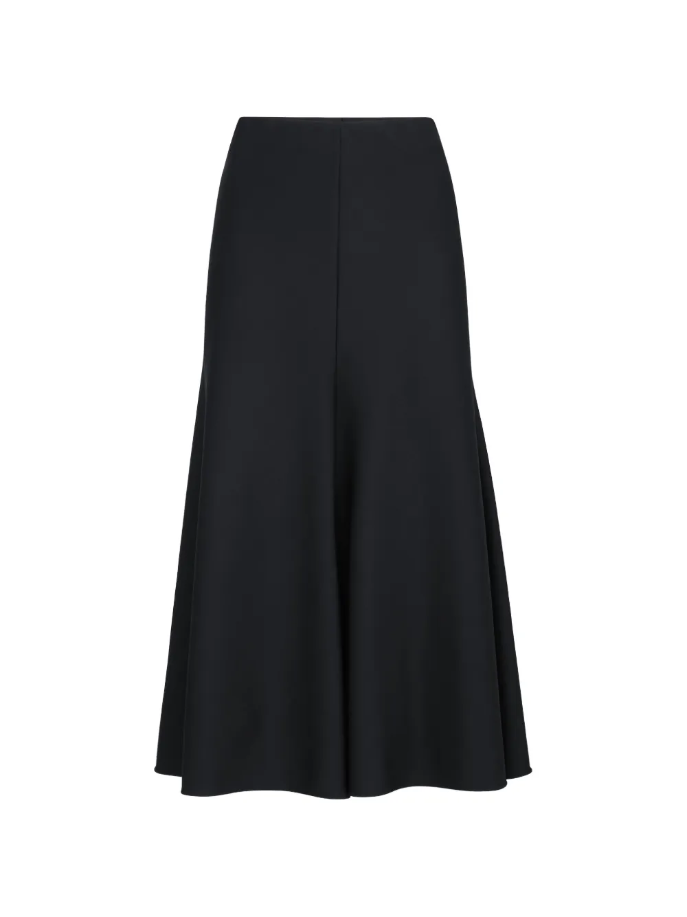 Brunello Cucinelli comfort virgin-wool and viscose twill flute skirt - Black