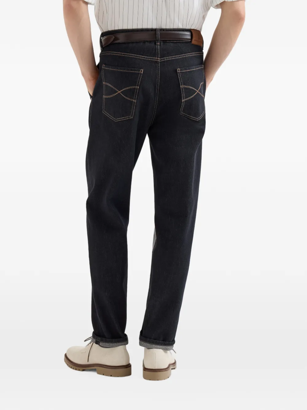 Brunello Cucinelli No-Fade denim iconische broek Blauw