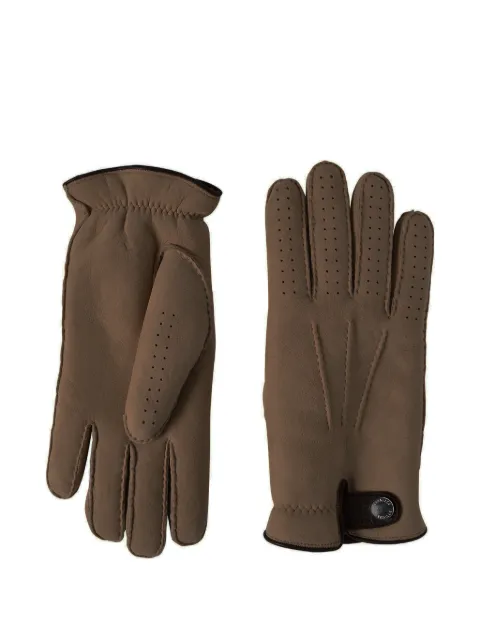 Brunello Cucinelli shearling-lined suede gloves