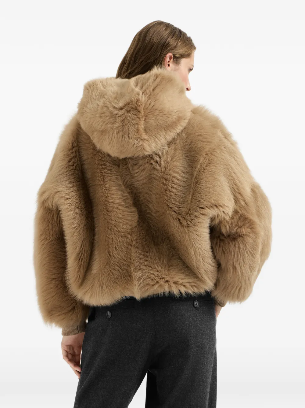 Brunello Cucinelli Jack met capuchon Beige