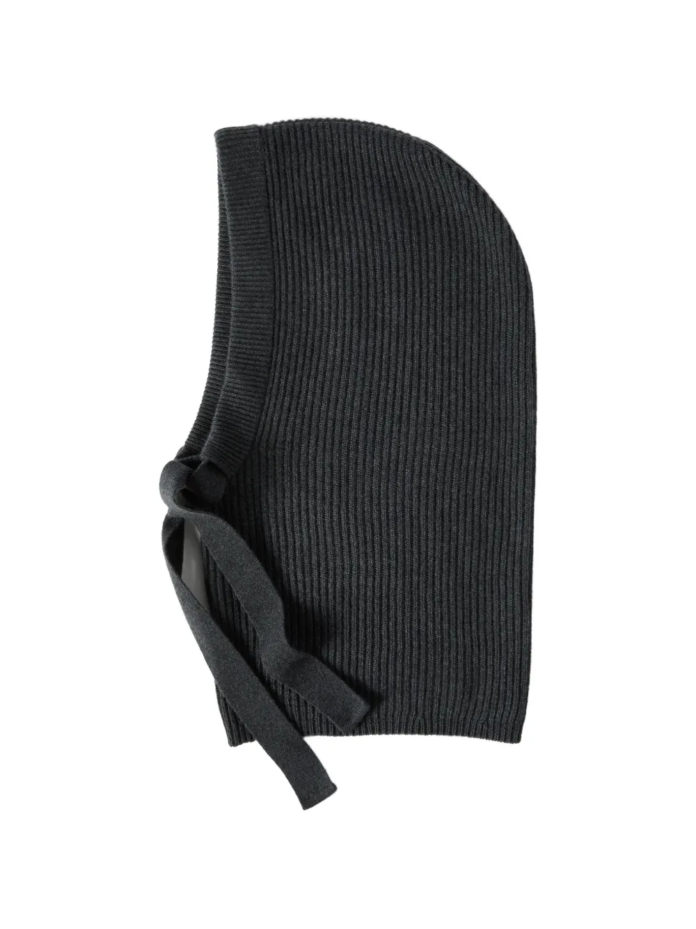 Brunello Cucinelli Passamontagna in cashmere a coste - Grigio