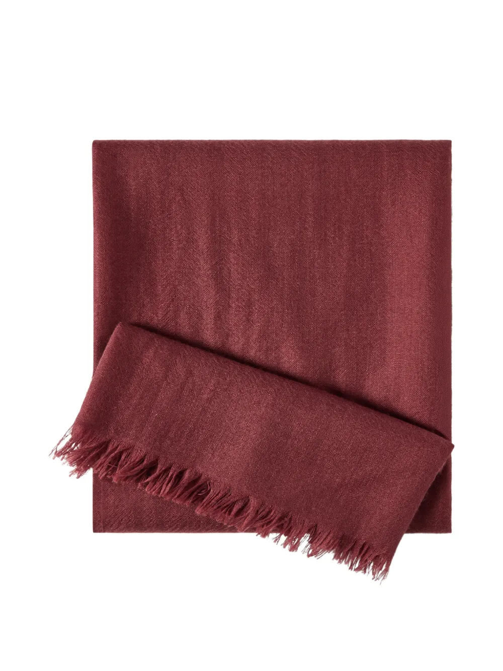 Brunello Cucinelli cashmere and silk scarf - Red