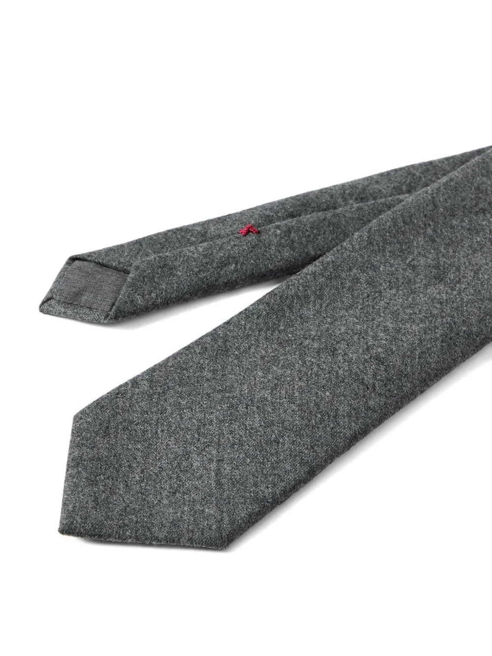 Brunello Cucinelli Flanellen stropdas met scheerwol Grijs