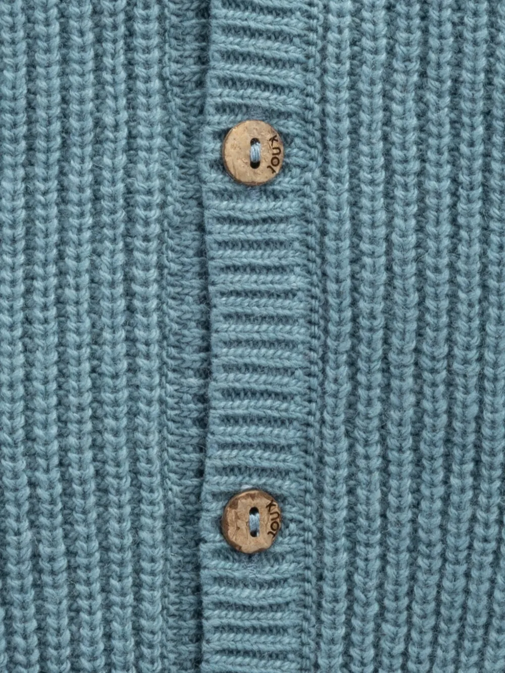 Knot Gavin grofgebreid vest Blauw