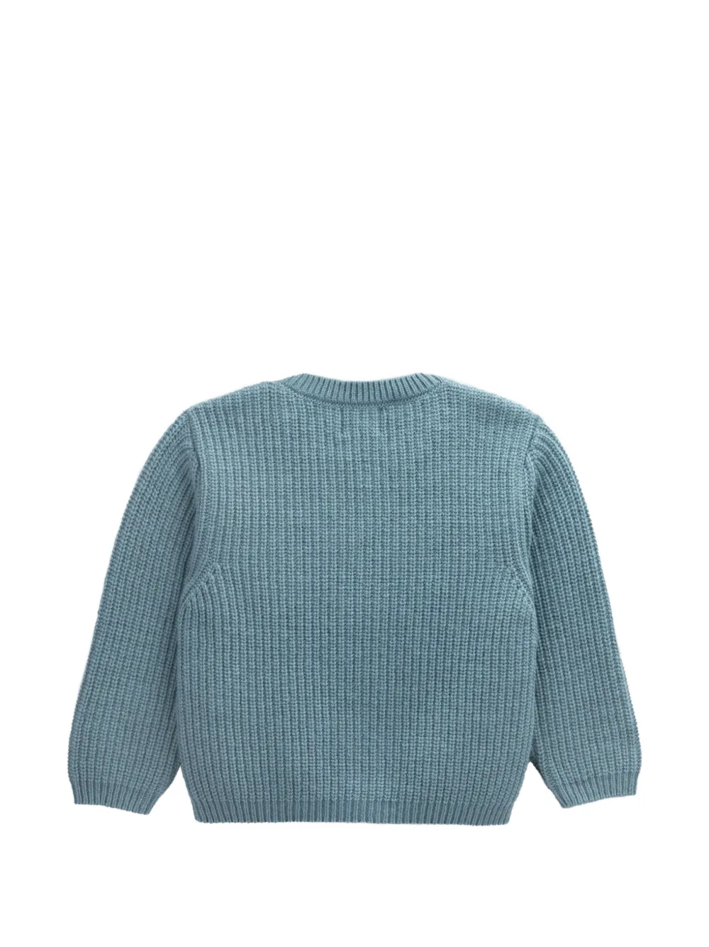 Knot Gavin grofgebreid vest Blauw