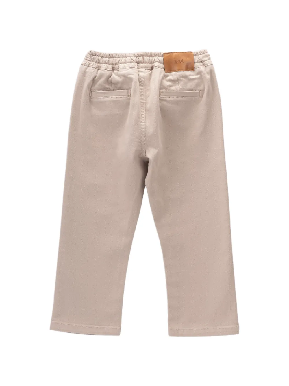 Knot Max twillbroek met trekkoord Beige