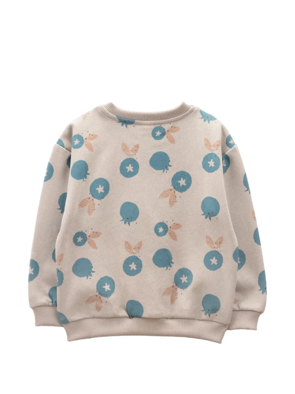 Knot graphic-print sweatshirt Beige