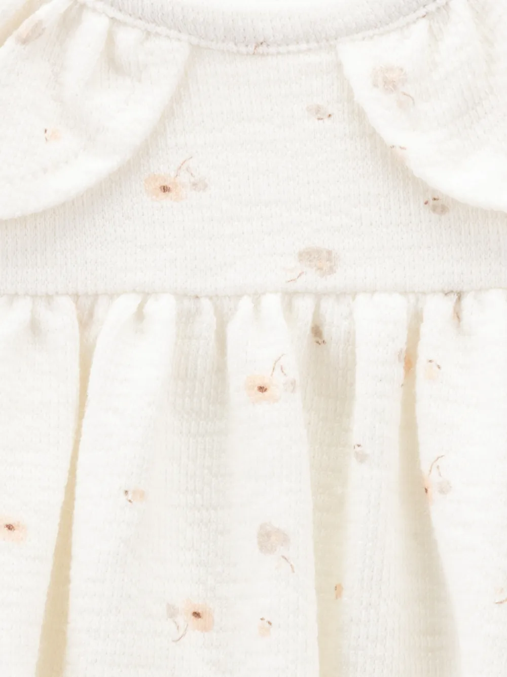 Knot Blossom Garden jurk met bloemen-print Beige