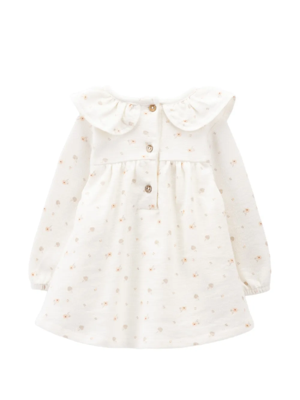 Knot Blossom Garden jurk met bloemen-print Beige