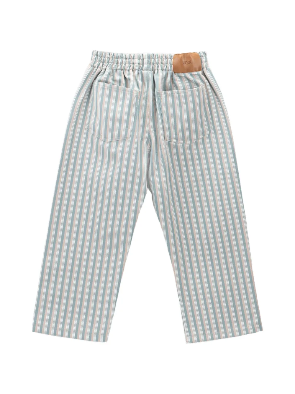 Knot Cairo gestreepte twill broek Blauw