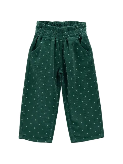 Knot Posy Dots polka-dot corduroy trousers