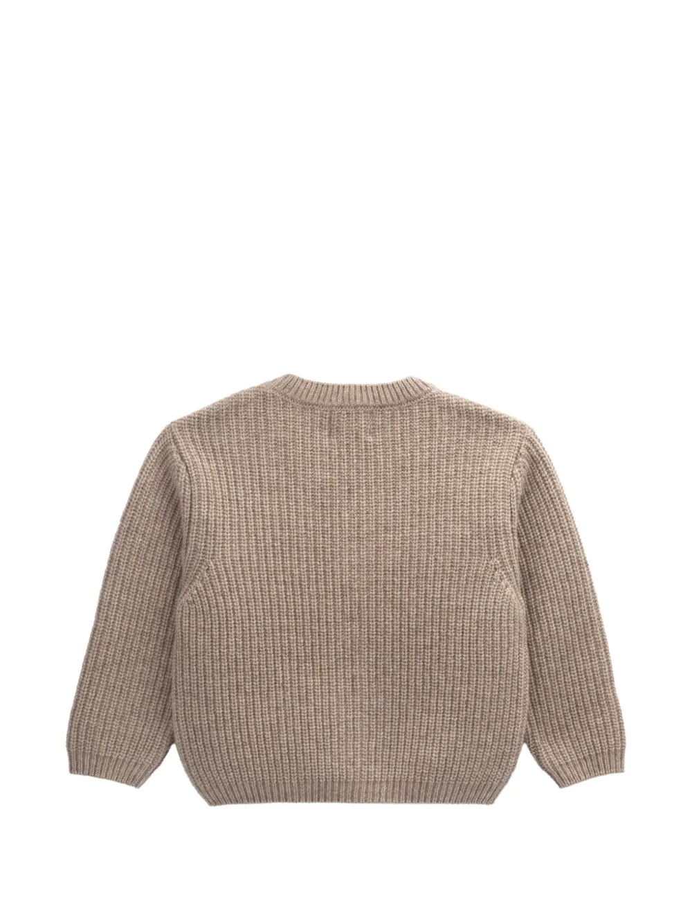 Knot Gavin grofgebreid vest Beige