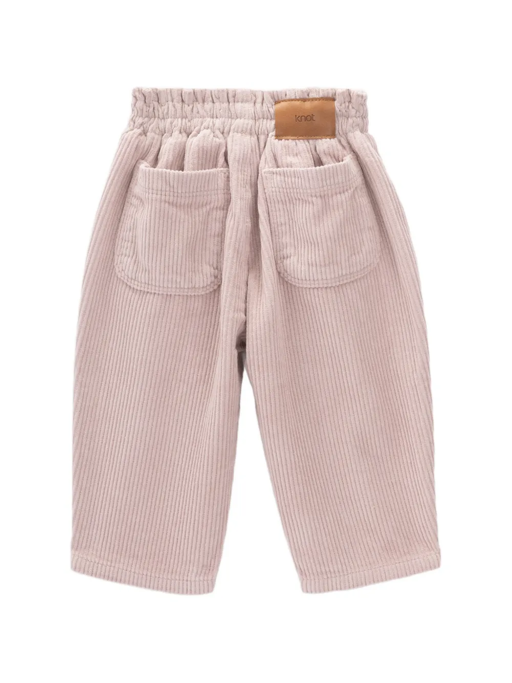 Knot Grace ribfluwelen broek Roze