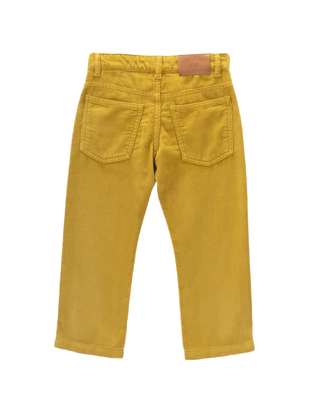 Knot Jake ribfluwelen broek Geel